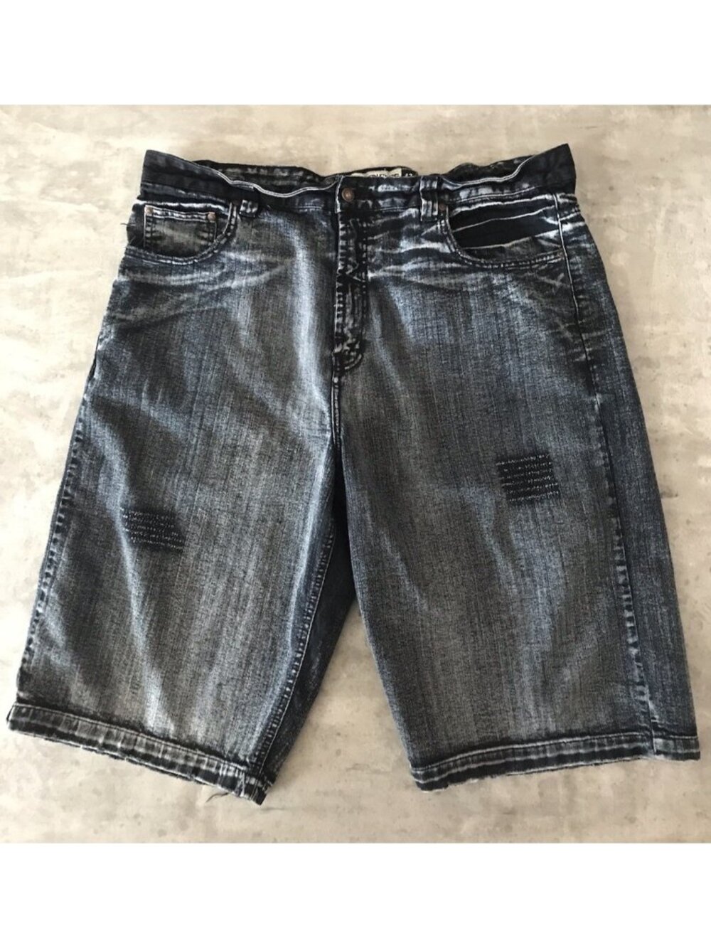 Jordan Craig Shorts Mens 42 Jorts Denim Distressed Streetwear Hip Hop Skate Y2K